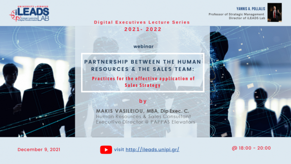Lecture #16 – Digital Leadership Executives Lecture Series 2021 - 09/12/2021